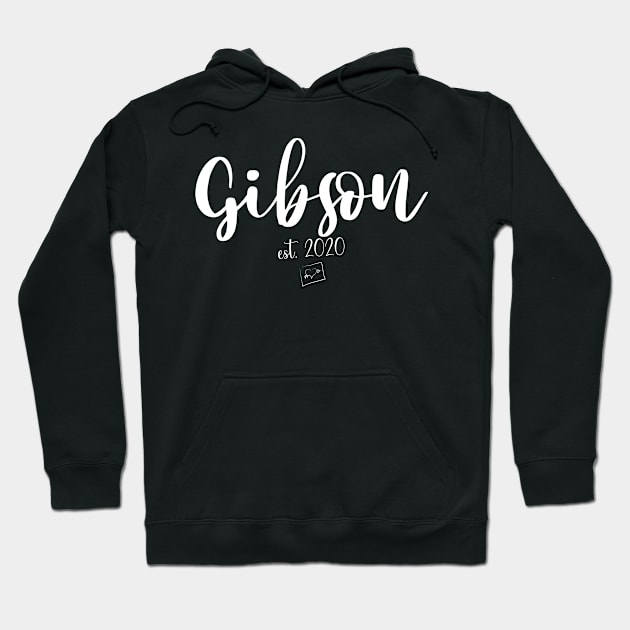 Gibson Second Name, Gibson EST. 2020, Gibson Second Name Hoodie by confoundca